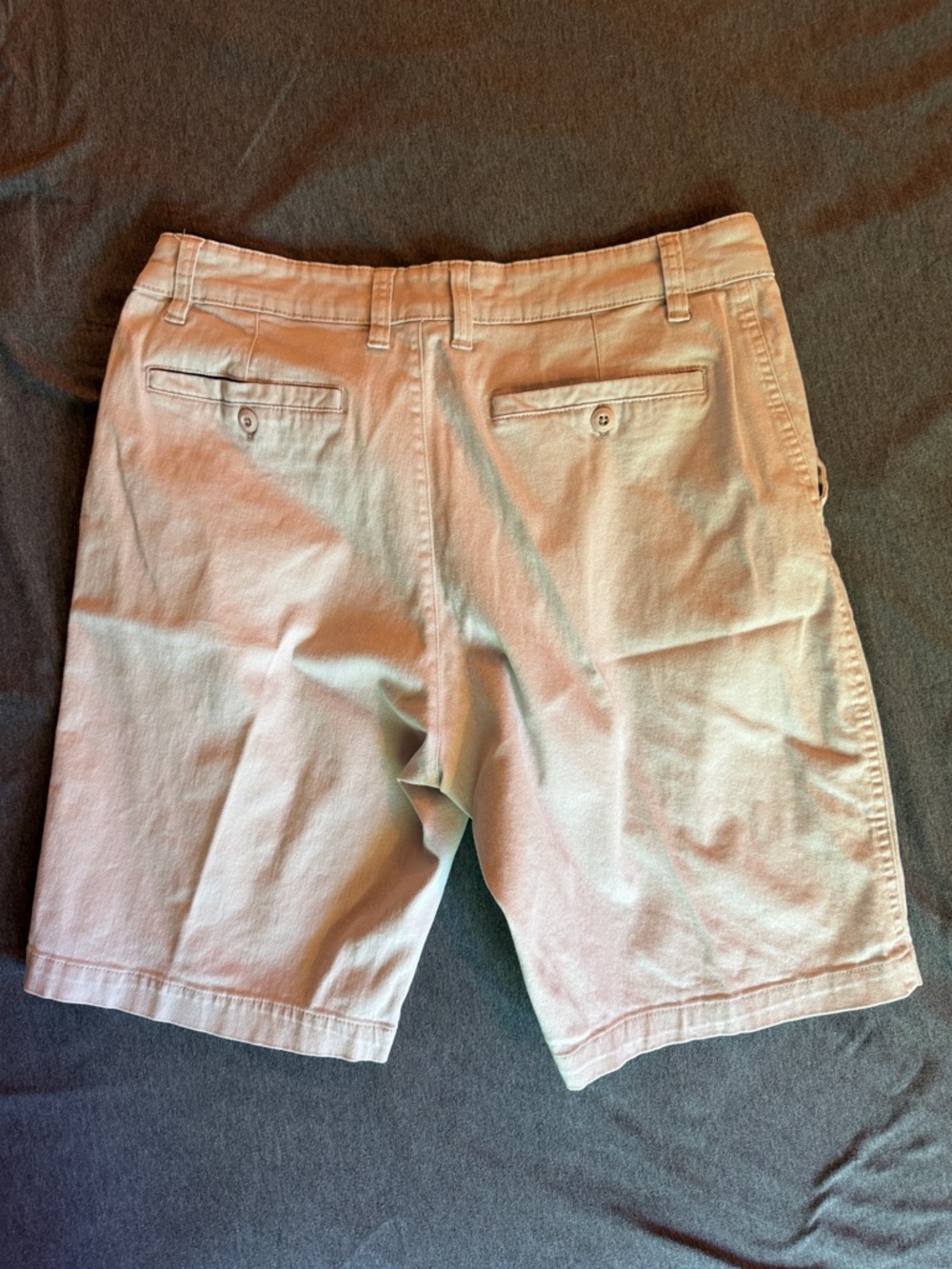 Men's Casual light gray Cotton Shorts - Picture 2 of 7